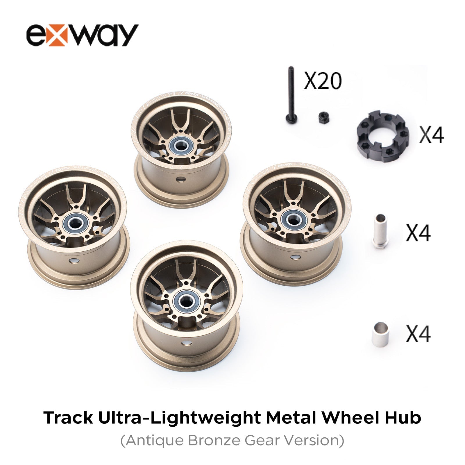Exway ACE Track Series H78 Ultra - Lightweight Metal Wheel Hub - Exway Electric Skateboard
