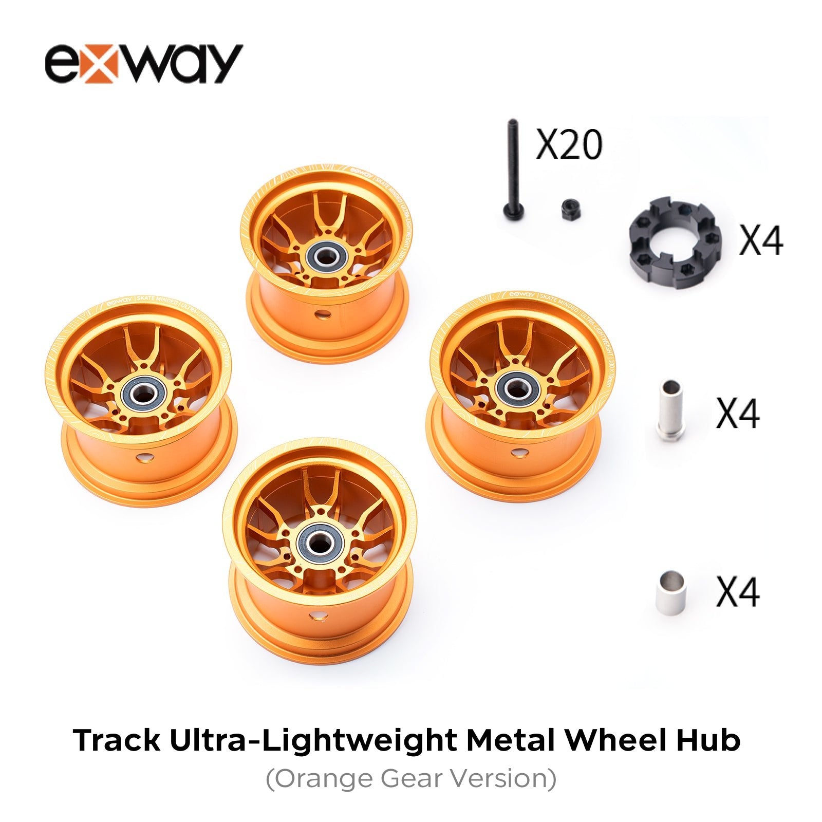 Exway ACE Track Series H78 Ultra - Lightweight Metal Wheel Hub - Exway Electric Skateboard