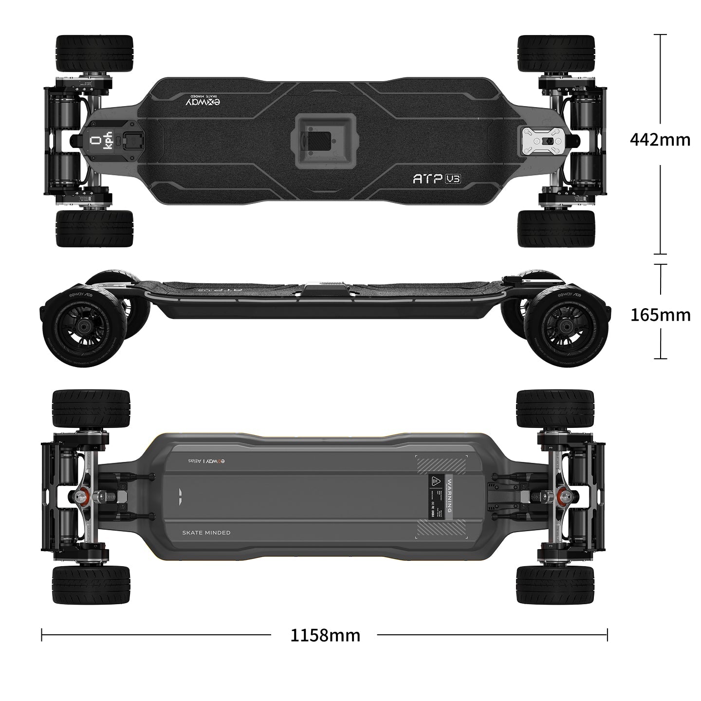 Exway Atlas Pro V3 (Pre - Order) - Exway Electric Skateboard