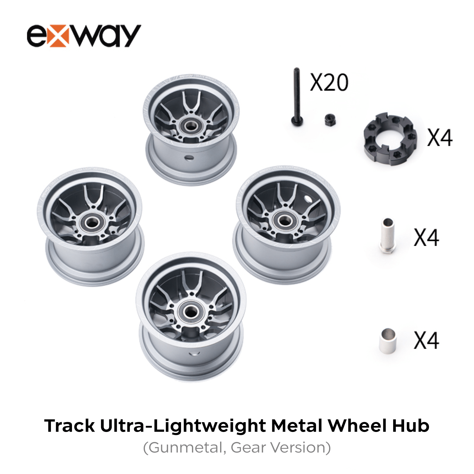 Exway Track Series Ultra - Lightweight Metal Wheel Hub - Exway Electric Skateboard