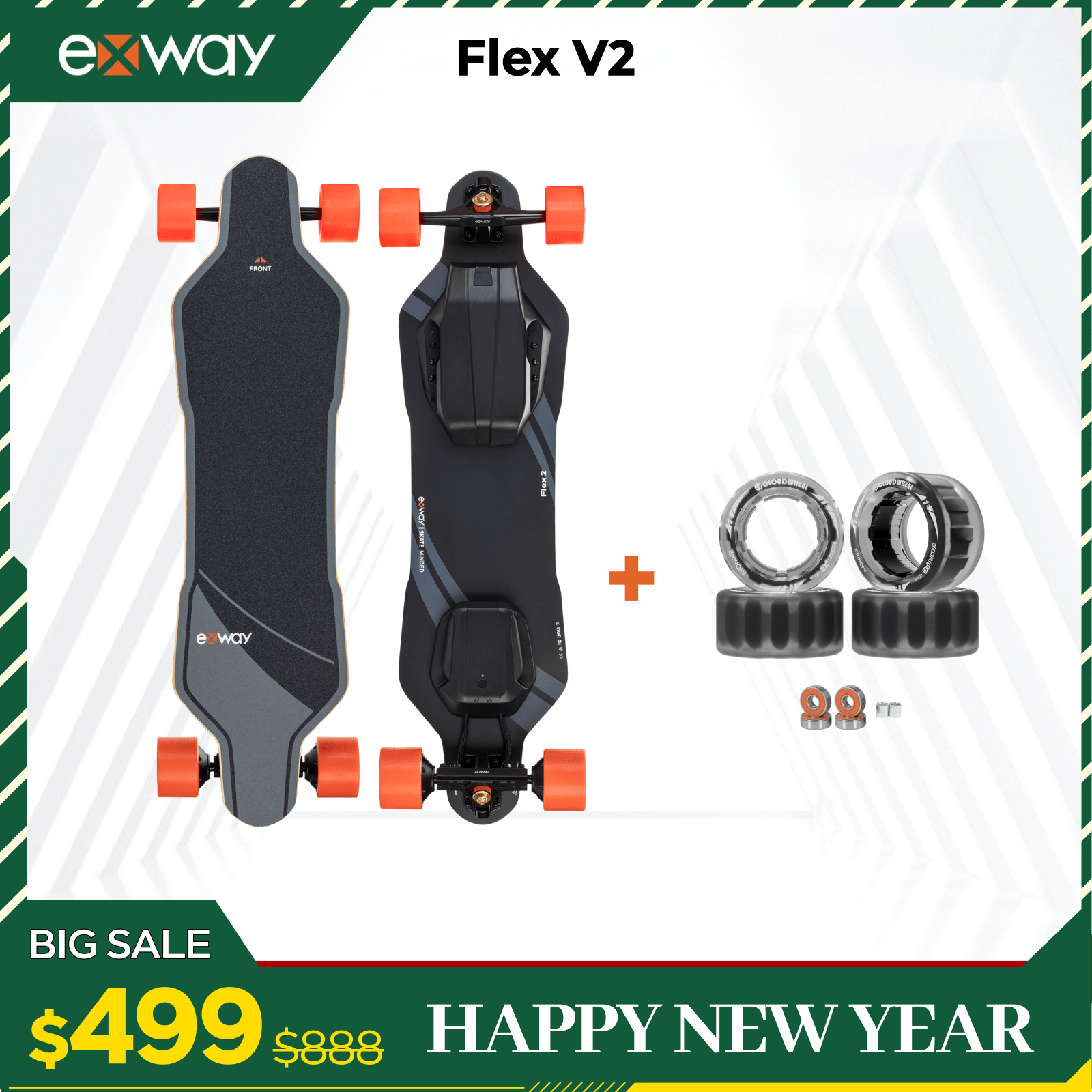Exway Flex V2 - Exway Electric Skateboard