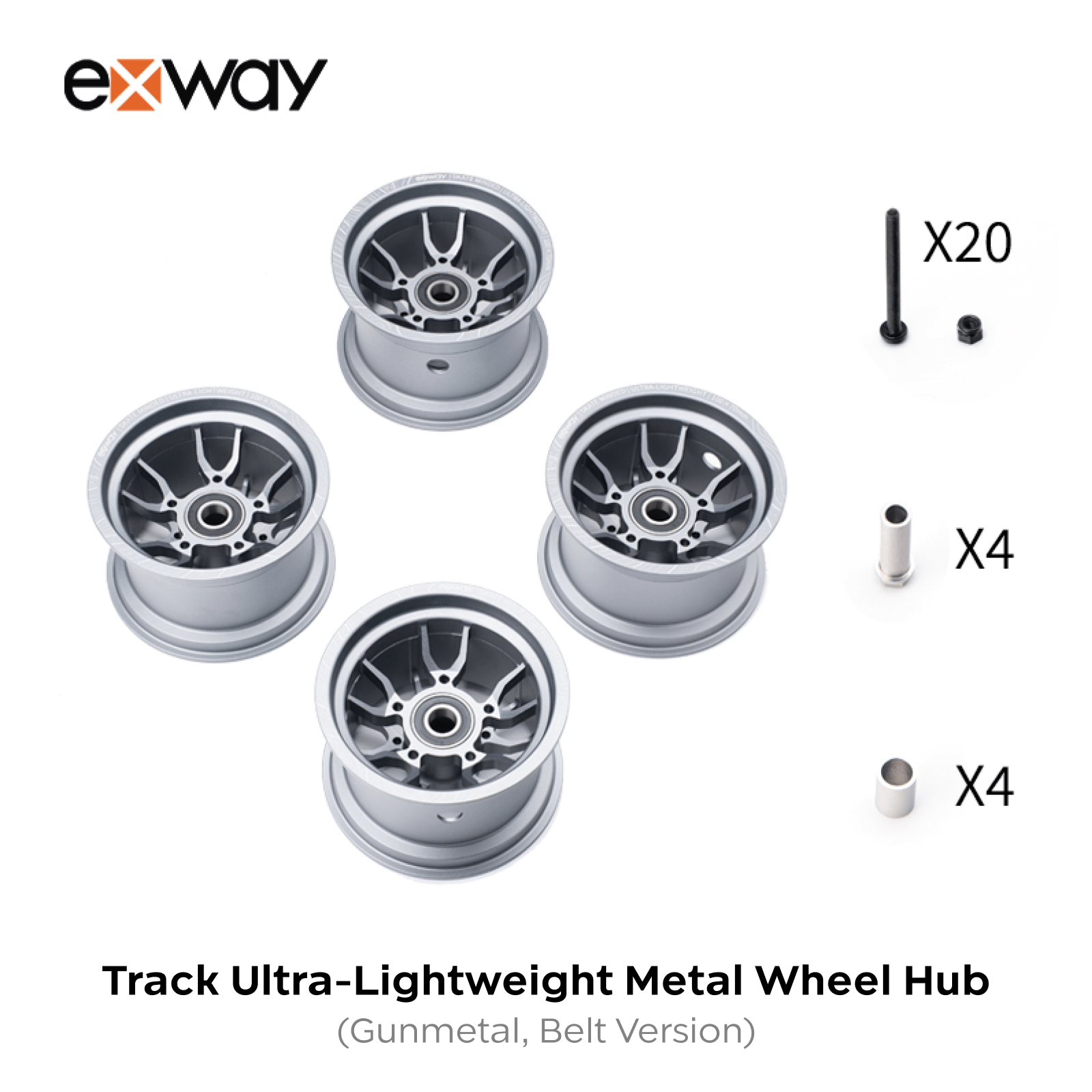 Exway Track Series Ultra - Lightweight Metal Wheel Hub - Exway Electric Skateboard